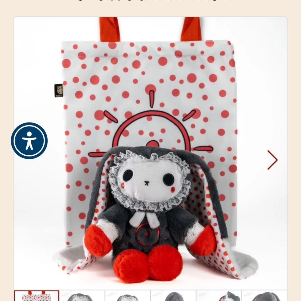 Plushie Dreadful Psoriasis Rabbit - Picture 4 of 12